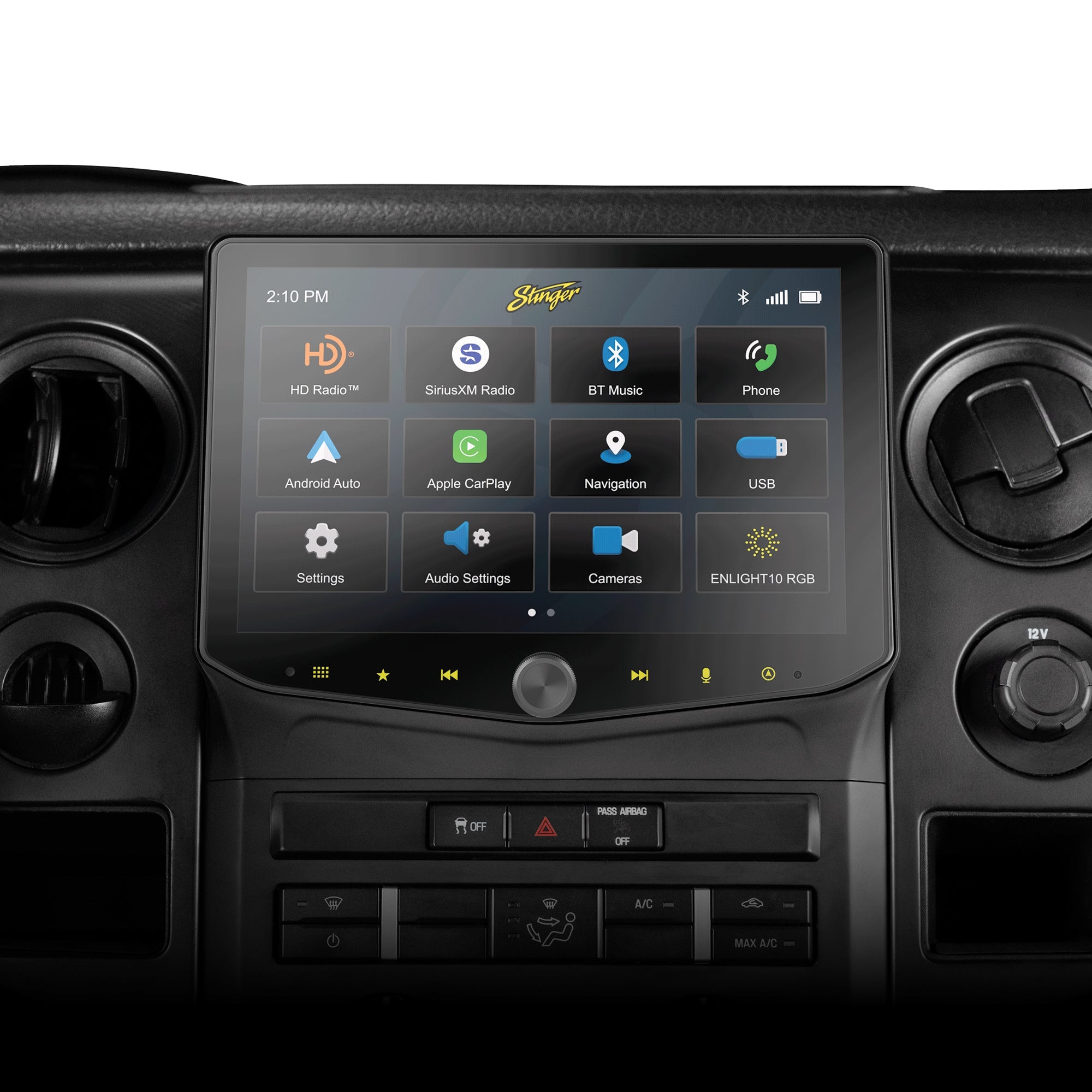 Ford F - 150 (2009 - 2014) HORIZON10 10" Plug - and - Play Radio Kit