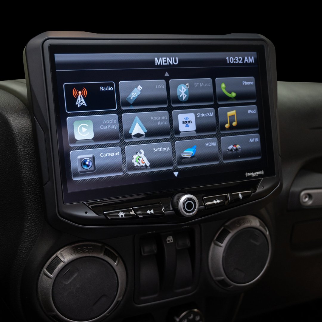 HEIGH10 Jeep Wrangler JK (2011 - 2018) 10" Plug - and - Play Radio Kit