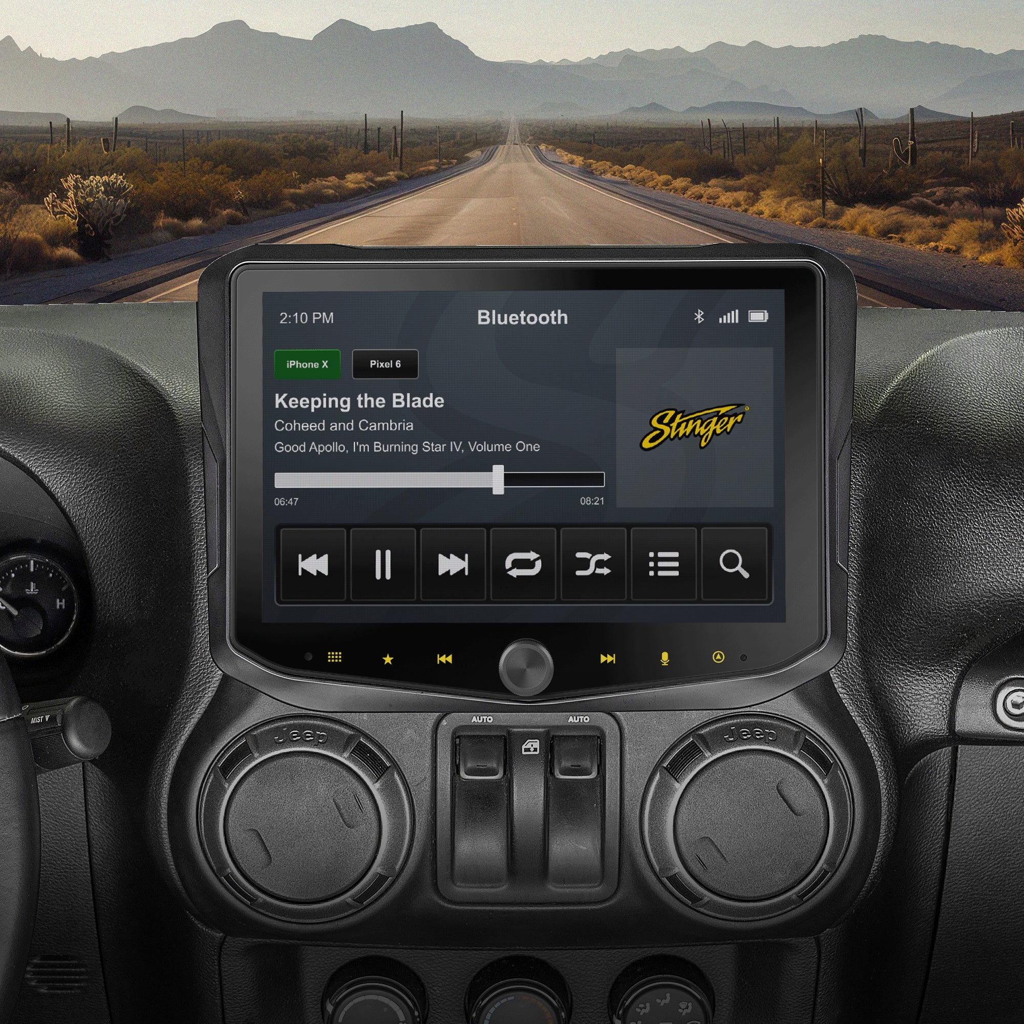 Alpine | i509-WRA-JK | 9-inch Hi-Res Multimedia Receiver for