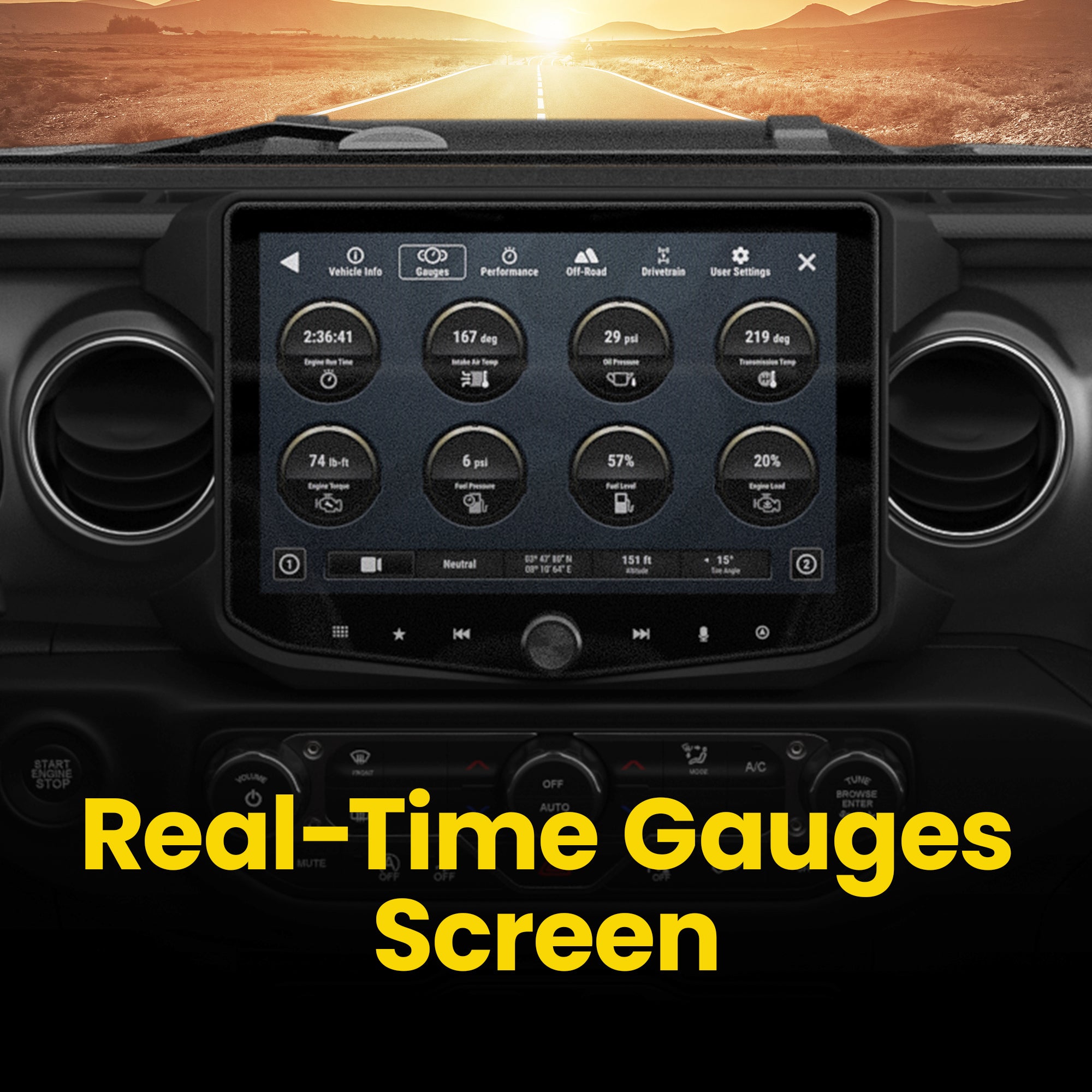 HORIZON10 Jeep Wrangler JL (2018 - 2023)/Gladiator JT (2020 - 2023) 10" Radio Fully Integrated Kit | Displays Vehicle Information and Off - Road Mode