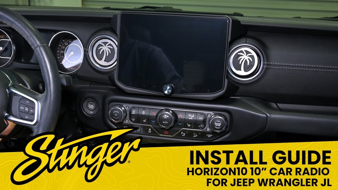 HORIZON10 Jeep Wrangler JL (2018 - 2023)/Gladiator JT (2020 - 2023) 10" Radio Fully Integrated Kit | Displays Vehicle Information and Off - Road Mode