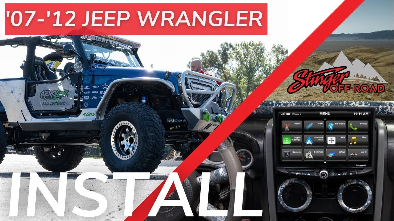 Jeep Wrangler JK (2007 - 2010) HEIGH10 10" Radio Kit with Spare Tire Backup Camera