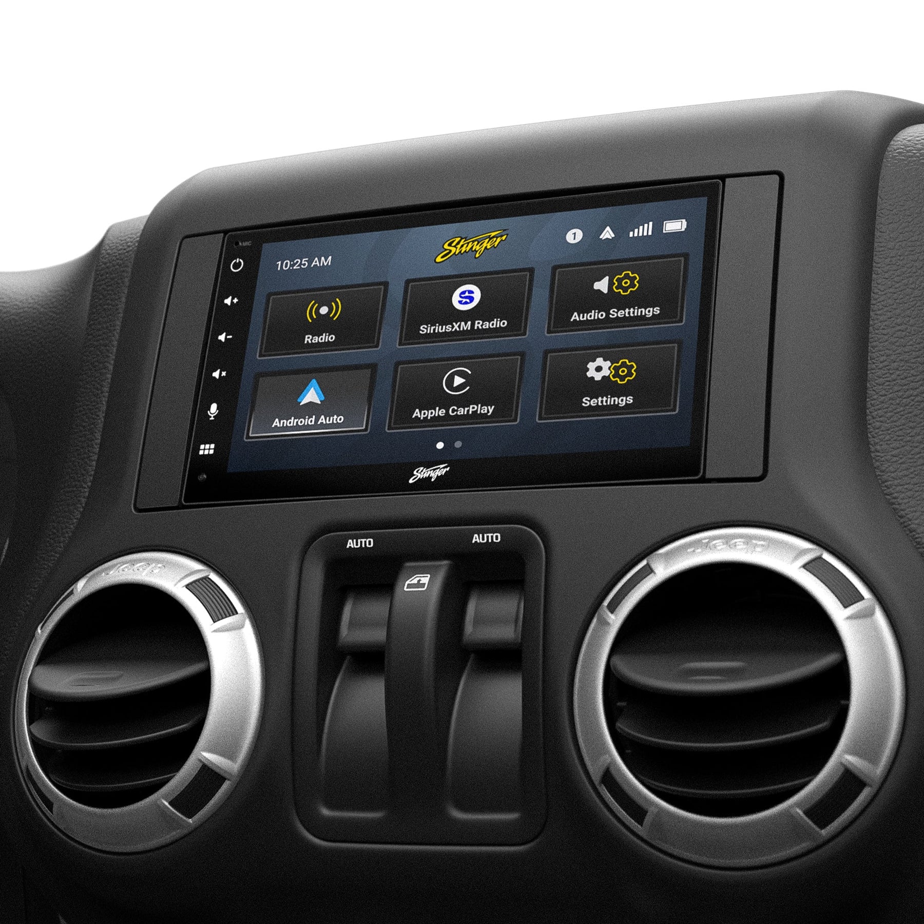 Jeep Wrangler JK (2007-2018) 6.8 Double DIN Radio Kit | Plug & Play