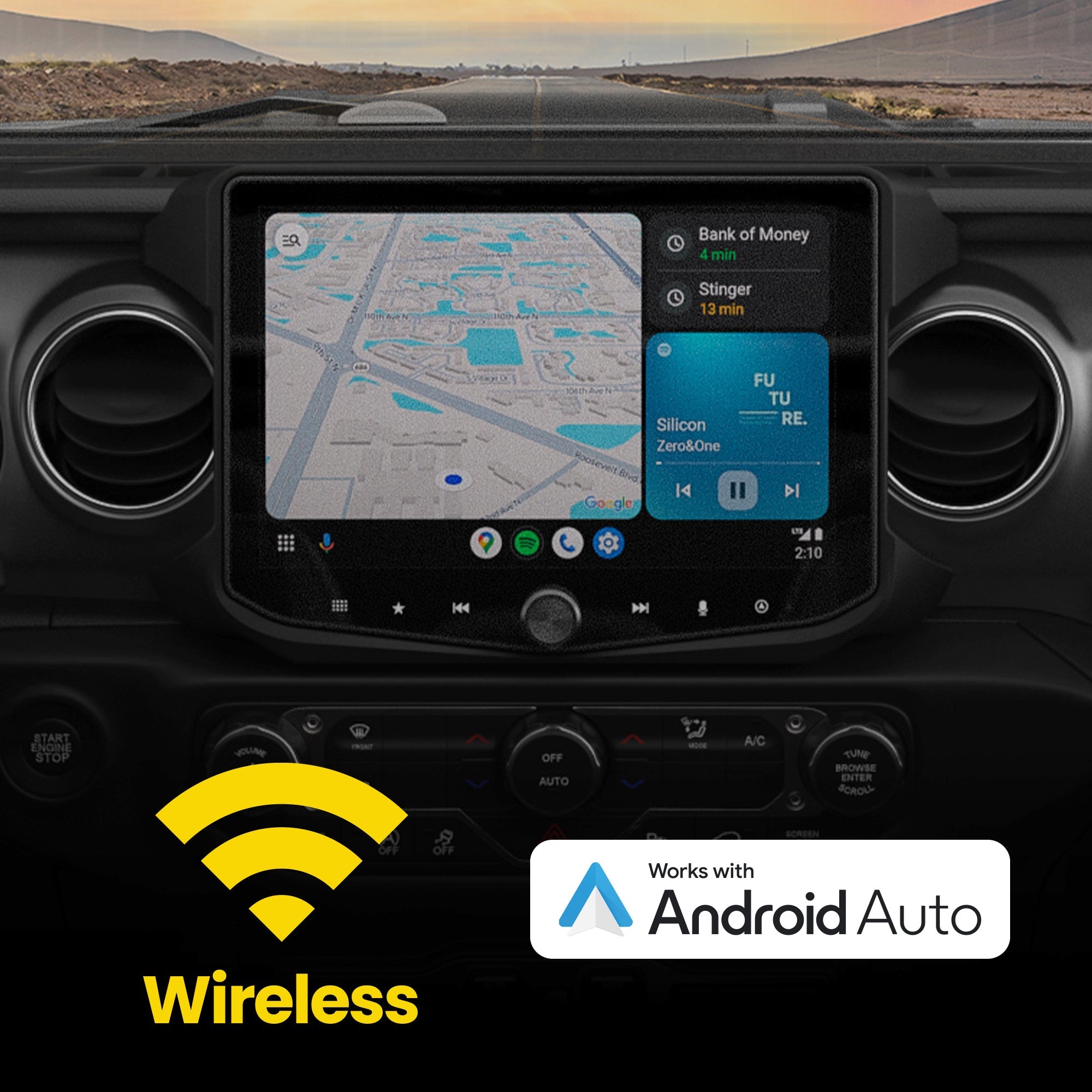 Jeep Wrangler JL (2018 - 2023)/Gladiator JT (2020 - 2023) HORIZON10 10" Radio Fully Integrated Kit | Displays Vehicle Information and Off - Road Mode