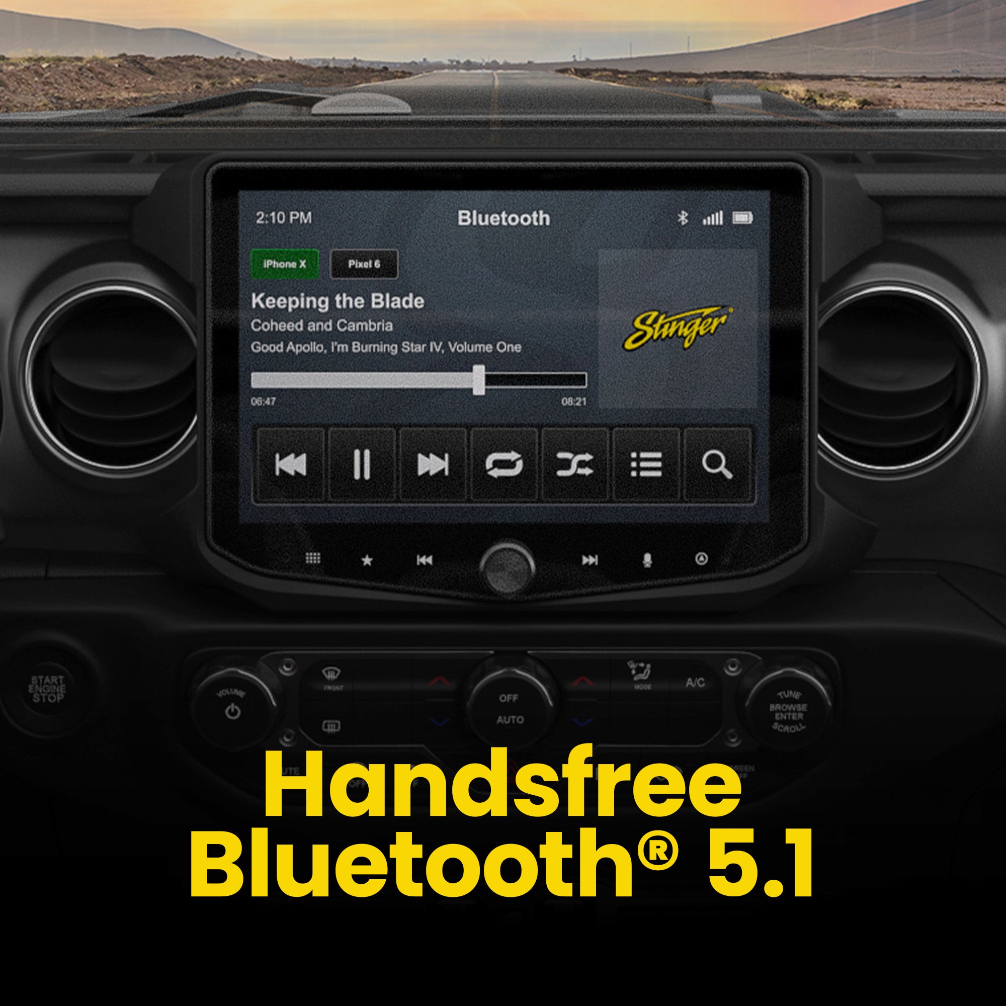 Jeep Wrangler JL (2018 - 2023)/Gladiator JT (2020 - 2023) HORIZON10 10" Radio Fully Integrated Kit | Displays Vehicle Information and Off - Road Mode