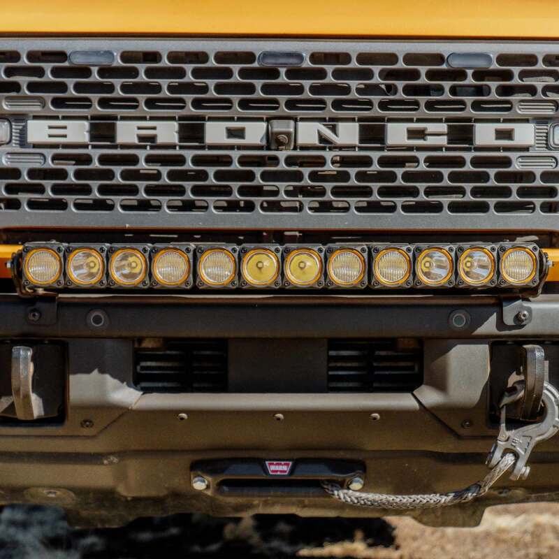 KC HiLiTES 21 - 24 Ford Bronco Front Bumper Light Bar Mount (For 30in FLEX ERA LED Light Bar)