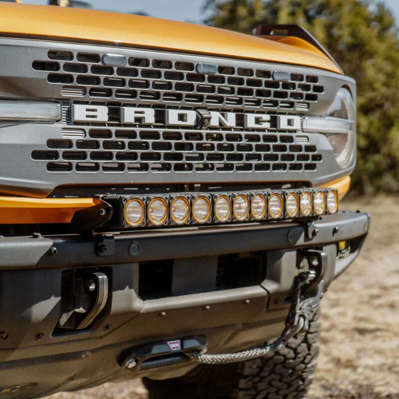 KC HiLiTES 21 - 24 Ford Bronco Front Bumper Light Bar Mount (For 30in FLEX ERA LED Light Bar)