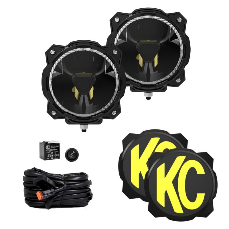 KC HiLiTES Gravity Titan LED 6in. - Pair Pack (Wide - 40 Beam)