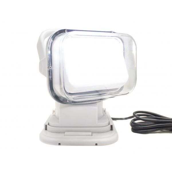 Motorized 50W LED Spot Light with Remote & Swivel Functionality (White)