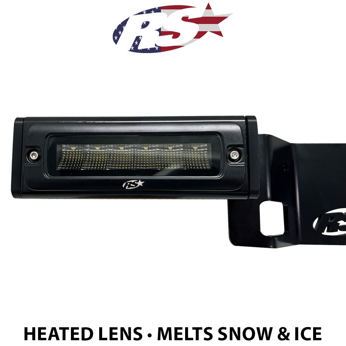 Race Sport Chevy Silverado/GMC Sierra (2020 - 24) 1500 Hitch Bar Reverse 7in LED Flood Lights Blacked Out