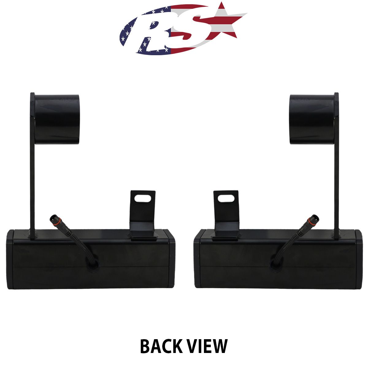 Race Sport Chevy Silverado/GMC Sierra (2020 - 24) 2500 3500 Hitch Bar Reverse 7in LED Flood Lights Blacked Out