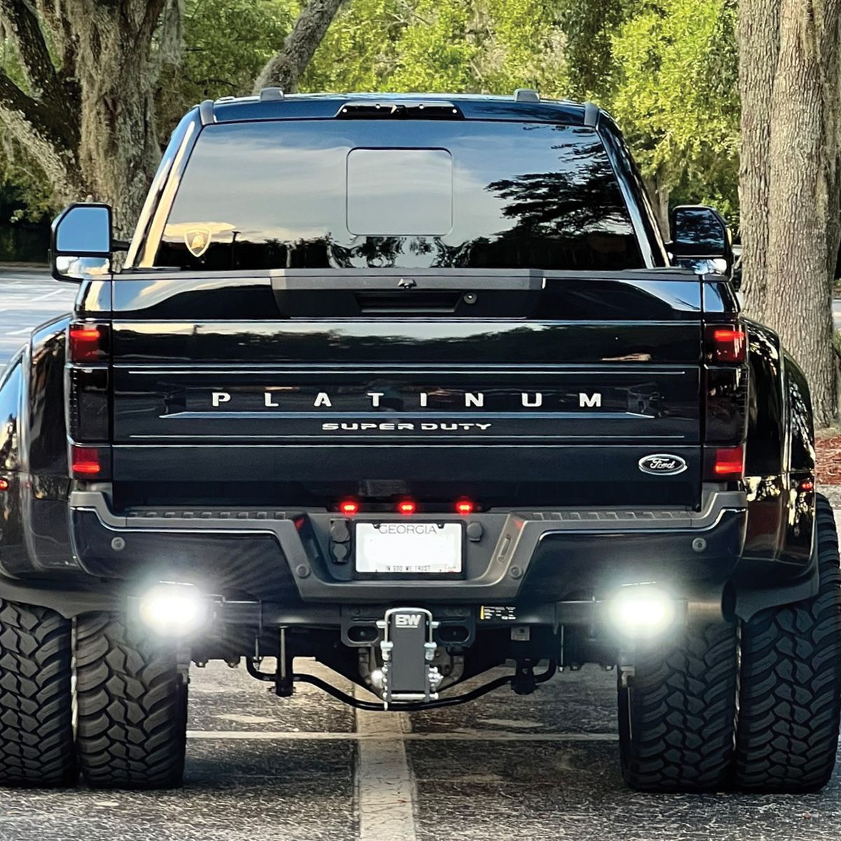 Race Sport Ford F250 - F450 (2011 - 16) Super Duty Hitch Bar Reverse 7in LED Flood Lights Street Series