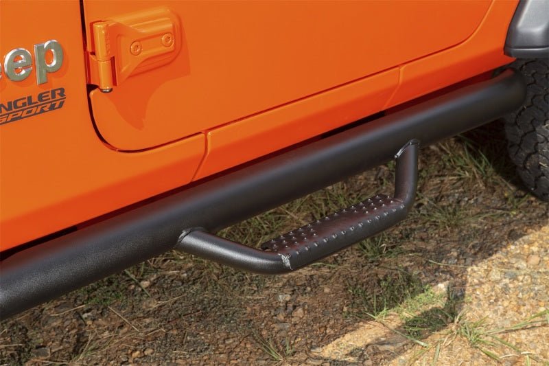 Rugged Ridge Spartan Nerf Bar Textured Black 18 - 20 Jeep Wrangler JL 2 Door