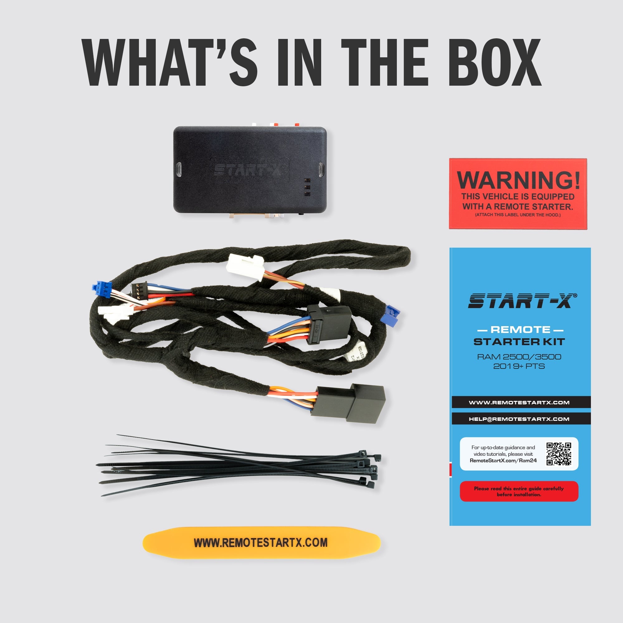 Start - X Plug N Play Remote Starter Kit for RAM 2500/3500 (2019 - 2023) / Push to Start