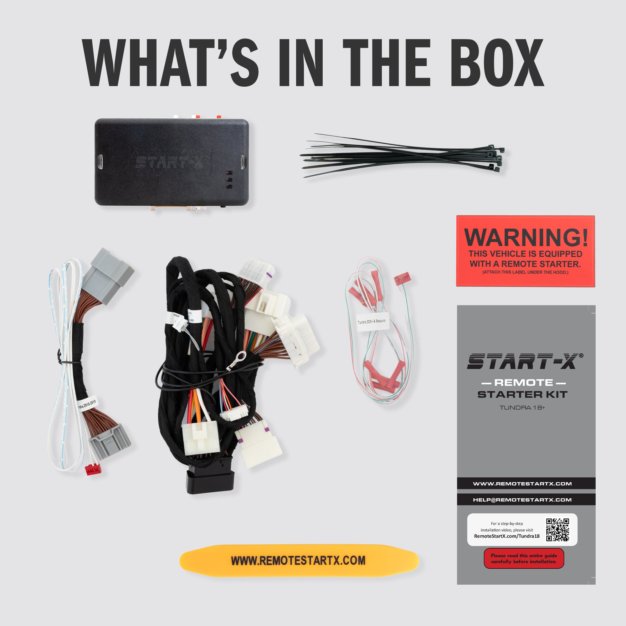 Start X Plug N Play Remote Starter Kit for Toyota Tundra 2018 2021 Key Start