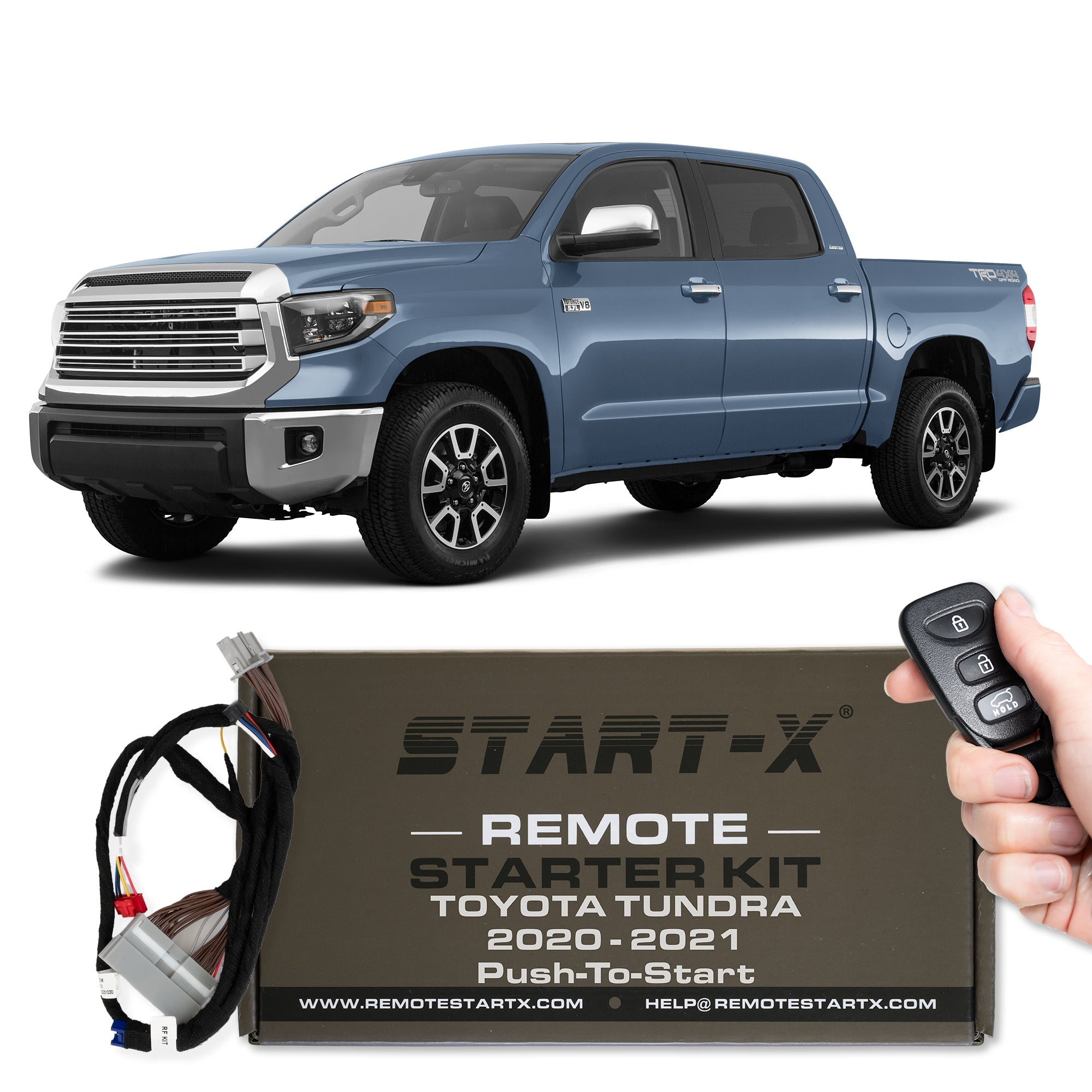 Start - X Plug N Play Remote Starter Kit for Tundra (2020 - 2021) / Push to Start