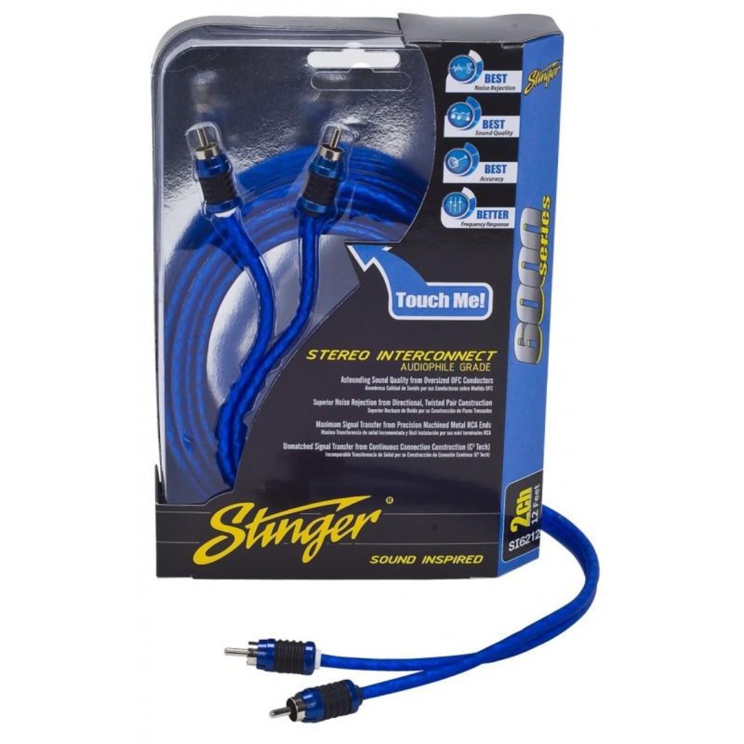 Stinger 17FT 6000 Series 2 - Channel Hyper - Flex RCA Interconnect