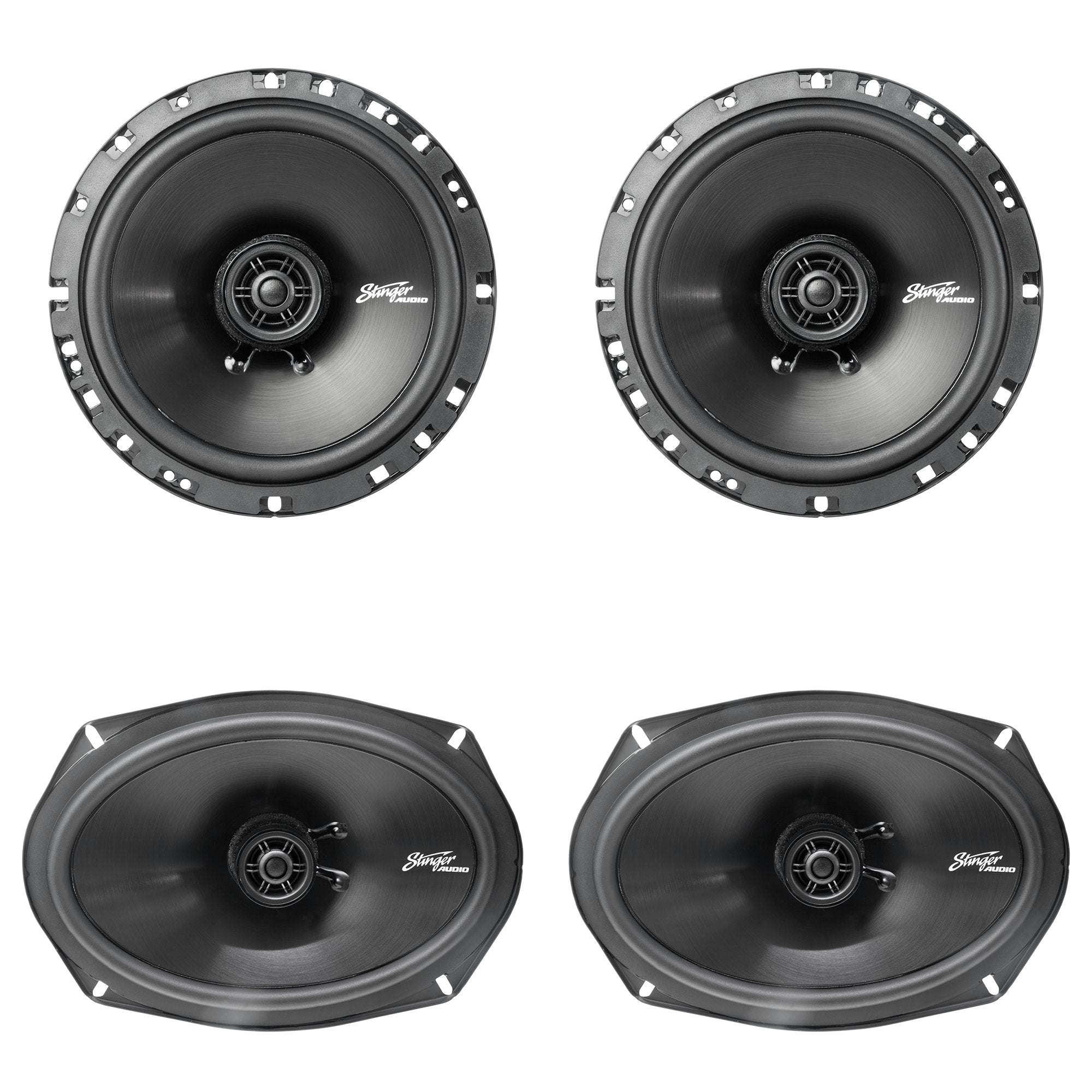 Stinger Audio HC Speaker Bundle with 6.5" & 6x9" Front & Rear Coaxial Speakers