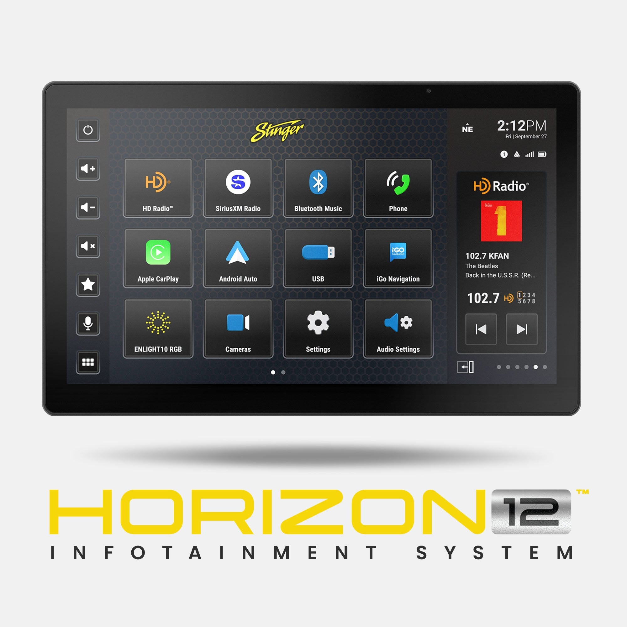 Stinger HORIZON12 Universal 12" Car Radio