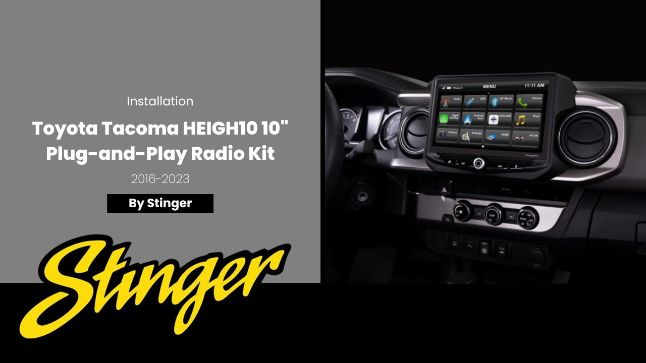 Toyota Tacoma (2016 - 2023) HEIGH10 10" Radio Kit and Front Facing Camera with Night Vision