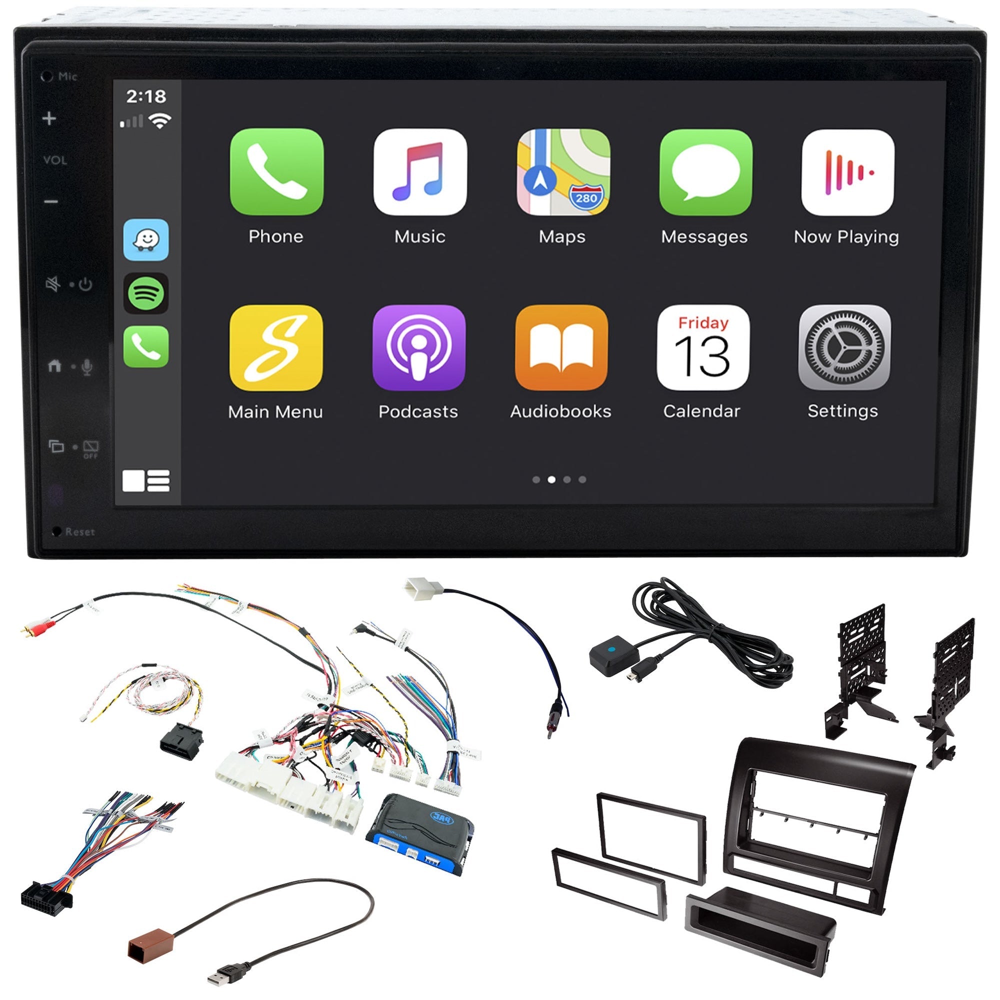 Toyota Tundra (2014 - 2019) Grundig 6.8" Double DIN Radio Kit | New Model