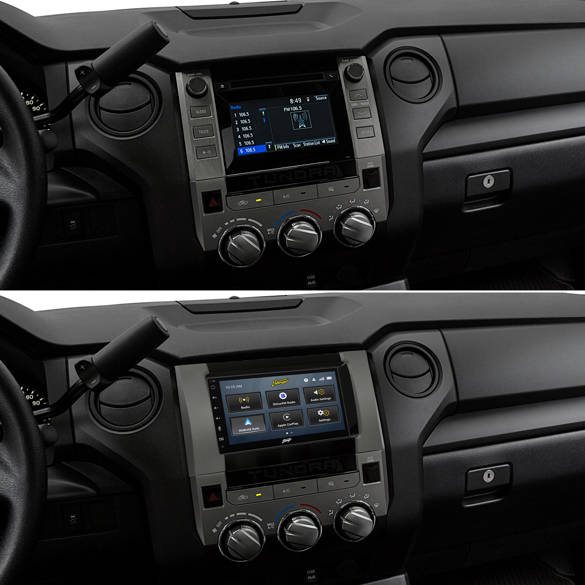 Toyota Tundra (2014 - 2019) Stinger 6.8" Double DIN Radio Kit