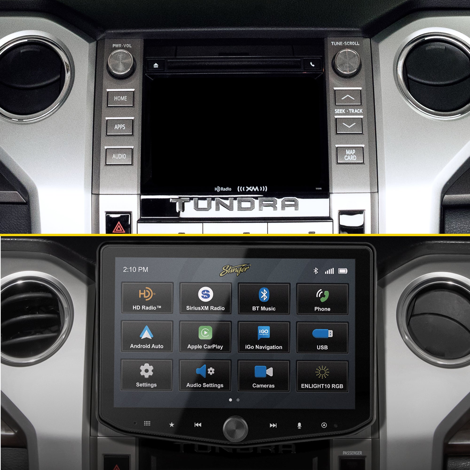 NEW HORIZON【CD＋2DVD】 Toyota Tundra (2014-21) HORIZON10 10-in Radio Kit, Plug & Play