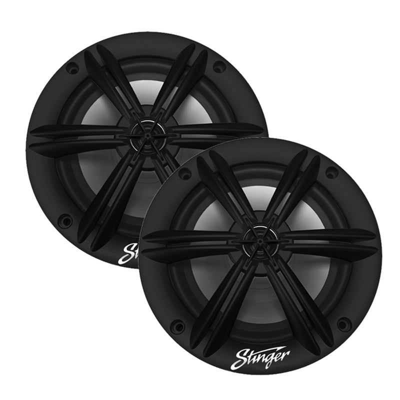 6.5” BLACK COAXIAL SPEAKERS WITH BUILT-IN MULTI-COLOR RGB LIGHTING