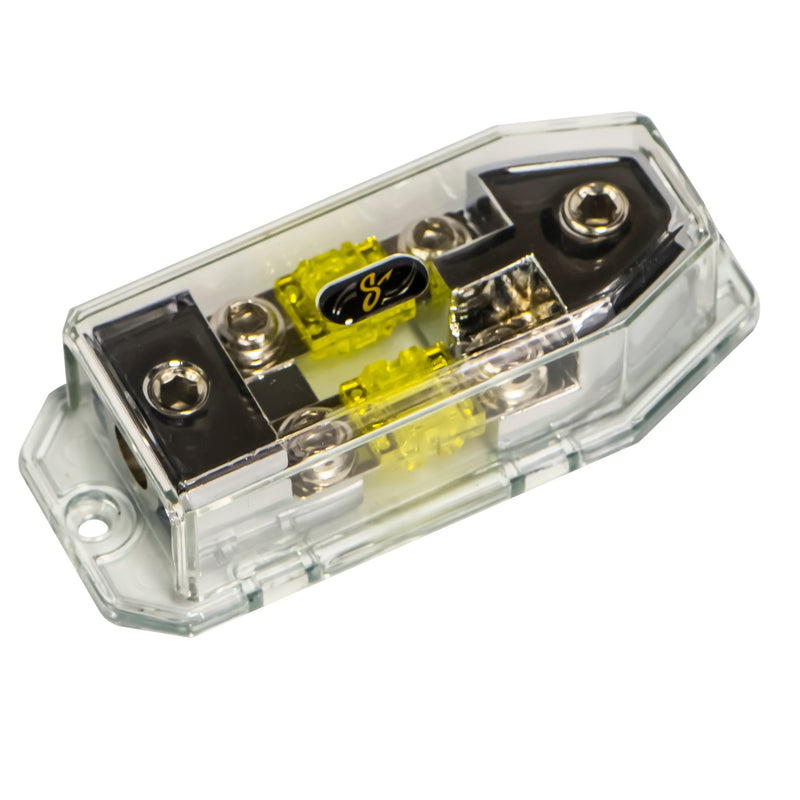 Dual MIDI High Current Fuse Block 0/4 In / Out