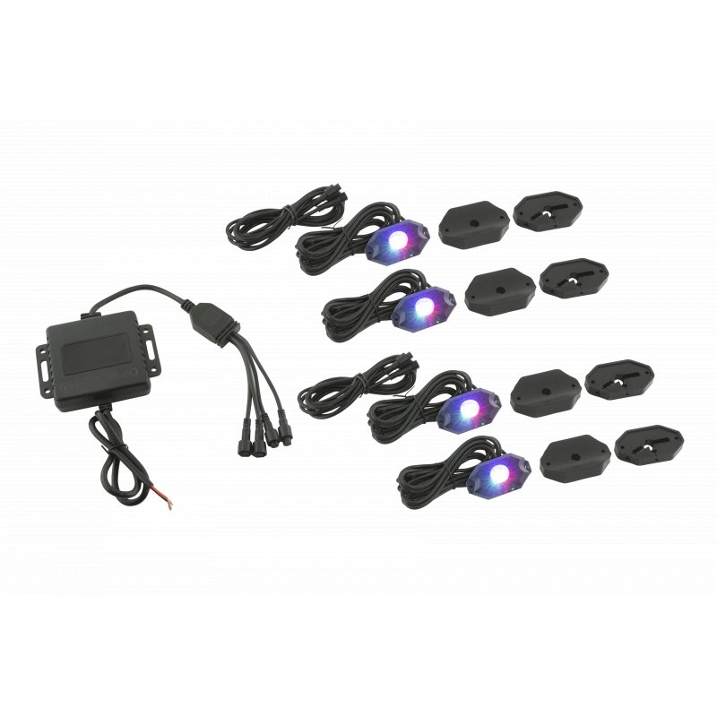 IP65 RGB LED 4-WAY APP CONTROLLED CABIN/GUNNEL/DECK ACCENT LIGHTING KIT